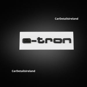 e-tron Audi Letters Black Gloss