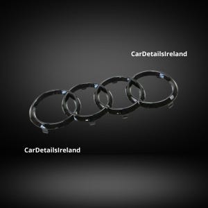 Audi Gloss Black Front Audi Badge Rings Audi A3 A4 A6 A5 273MM X 94MM