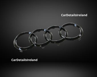 Audi Gloss Black Front Audi Badge Rings Audi A3 A4 A6 A5 273MM X 94MM