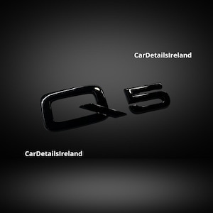 Q5 Audi Letters Brand New High Quality Gloss Black Audi Q5 Rear Badge
