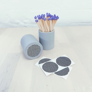 Lot de deux patchs de remplacement pour Strike | Écusson auto-adhésif | Disque de frappe d'allumette | écusson assorti pour la grève du pot | Attaquant