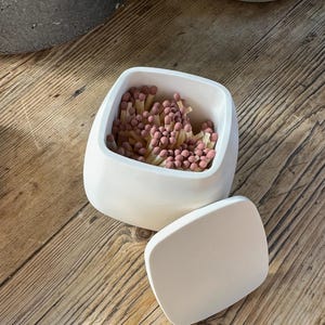 Match pot with lid | Jesmonite Concrete | strike patch | small matches | Match pot gift set | Matchstick holder | Ceramic | Stone | cement