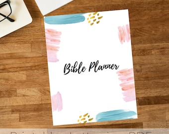 Bible Planner, Prayer Journal, Bible Reading Log, Sermon Notes,Bible Study Printable, Bible Study guide, Faith Based, Printable, SOAP Notes,