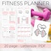 Fitness Planner, Wellness Planner, Workout Planner, Workout Tracker, Daily Fitness, Weekly Fitness, 30 day Challenge, Fitness Journal, 