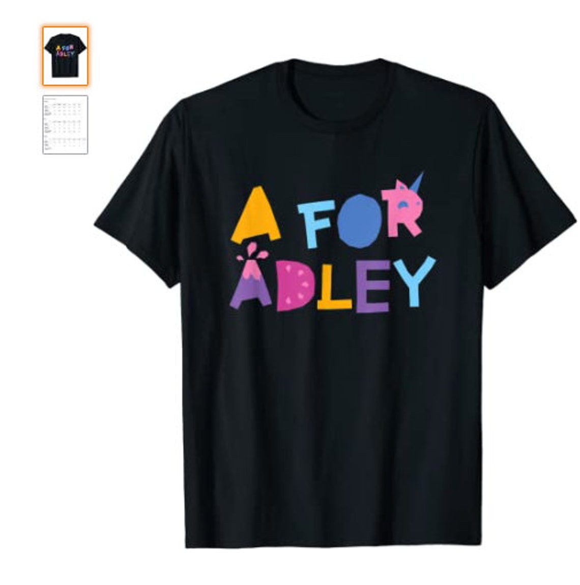 A For Adley TShirt Etsy