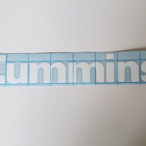 Cummins Decal - Permanent Vinyl