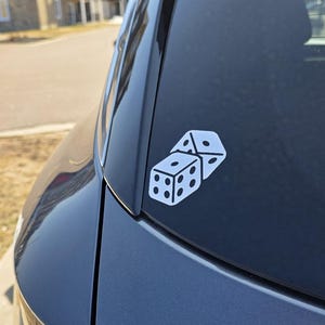 Würfel Auto Vinyl Aufkleber, Laptop Würfel Aufkleber, Kasino Würfel, Würfel