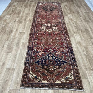 3x11 Turkish Runner Rug, Hallway Runner Rug, Oushak Runner Rug, Antique Runner Rug, Narrow Rug, Neutral Runner Rug, Kitchen table Runner