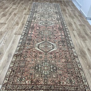 3x11 Turkish Runner Rug, Hallway Runner Rug, Oushak Runner Rug, Antique Runner Rug, Narrow Rug, Neutral Runner Rug, Vintage Runner rug