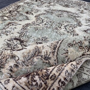 5x8 Vintage Turkish rug, traditional rug, Livingroom rug, Area rug, Handmade rug, Turkish rug 5x8, Boho rug,Oushak rug, Antique rug