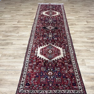 3x11 Turkish Runner Rug, Handwoven Runner Rug, Oushak Runner Rug, Antique Runner Rug,  Neutral Runner Rug, Kitchen table Runner
