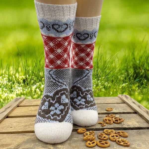 Socken-Strickanleitung / Wiesn-Wärmer-Socks Pattern / knitting pattern / Strickanleitung Socken / Sock pattern