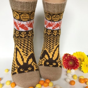 Sock knitting instructions / HOPP-HOPP-Socks Pattern / Knitting socks / knitting pattern / Socks knitting instructions