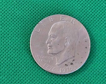 希少なヴィンテージ 1974年 1ドル銀貨 アイゼンハワー リバティ USA