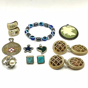 VTG 11個のブローチペンダントイヤリングマルチグループコレクションジュエリーレディース