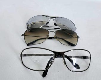 Lot of Three 3 Pairs of Sunglasses For Women And Men, One of Which is Ray-Ban