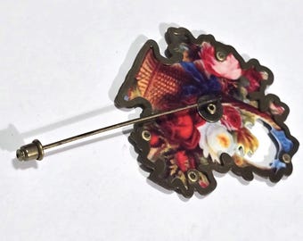 Vintage Brooch for Clothes By Michal Negrin Swarovski Stones Spectacular Colors Women’s Jewelry