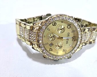 Montre Femme ELECTRA Vintage Mécanique Dorée - Neuve Avec étiquettes Années 70