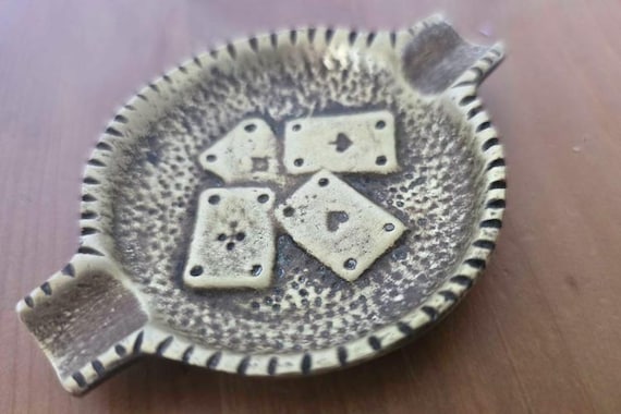 ヴィンテージ レア商品 ミニチュア灰皿 1960年代 真鍮製 タバコ