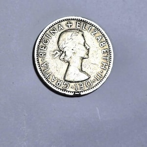 Two Florin Shilling Coin Elizabeth II, Selection of the Years 1953 to 1967