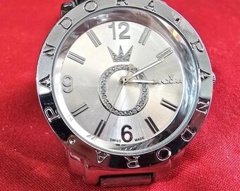 Pandora Silver & Good Women\'s Bracelet Watch with White Dial Sterling Silver Round Face Reflections Watch Starter  main image 3