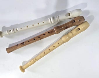 Vintage Flutes Music Wood Collection Collectibles