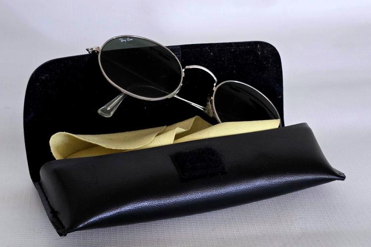 1980年代Ray-Ban B&L ヴィンテージ サングラス アメカジ Vintage 1980 Ray Ban B&l Leather Aviator With Original Case - Etsy