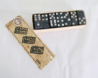 Juego de bloques clásicos tradicionales, juguete de regalo, juego de dominó vintage, caja de madera, dominó para niños, tablero de viaje para pub, Plas antiguo