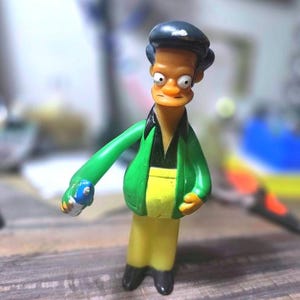 Simpsons Burger King Toy Collectors Signed Dated 2000 height 14 cm