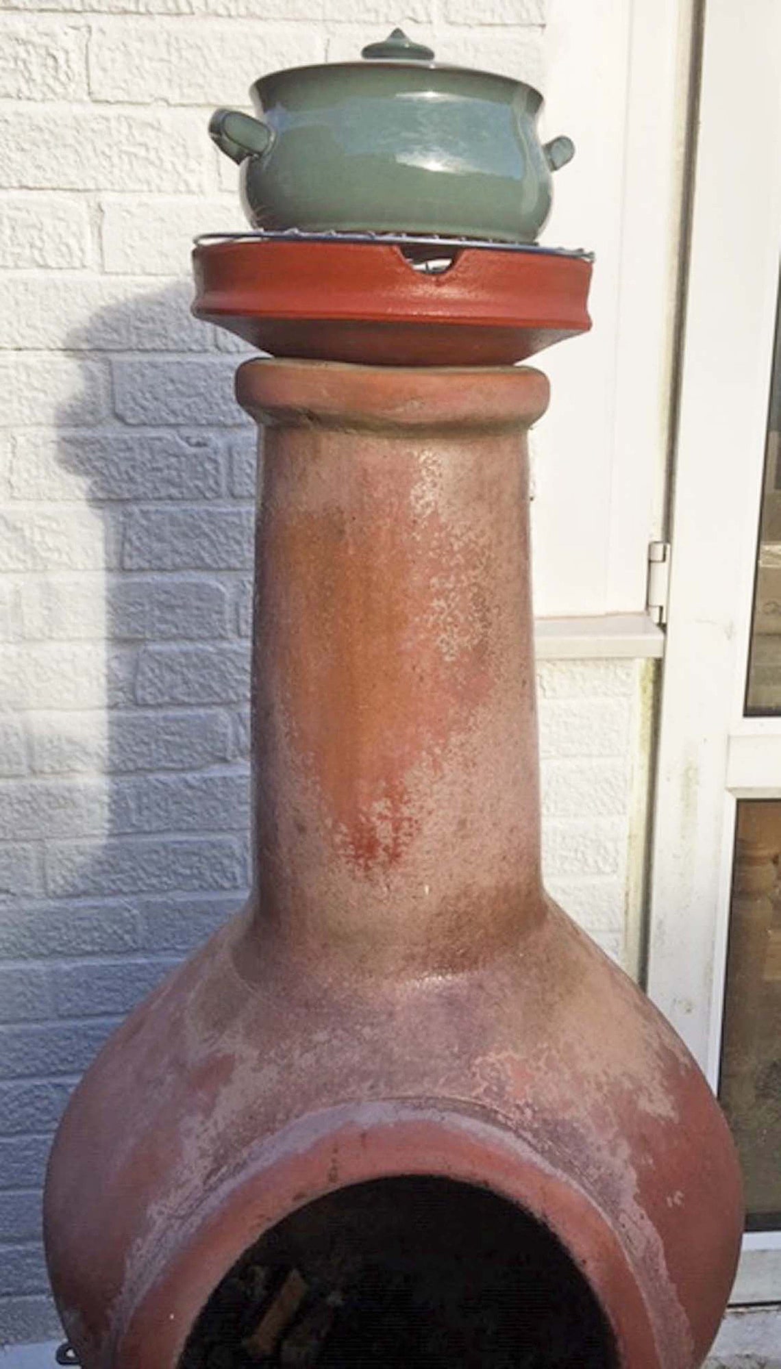 Chiminea Clay Cooking Crown / Chimenea / Outdoor Heater Etsy