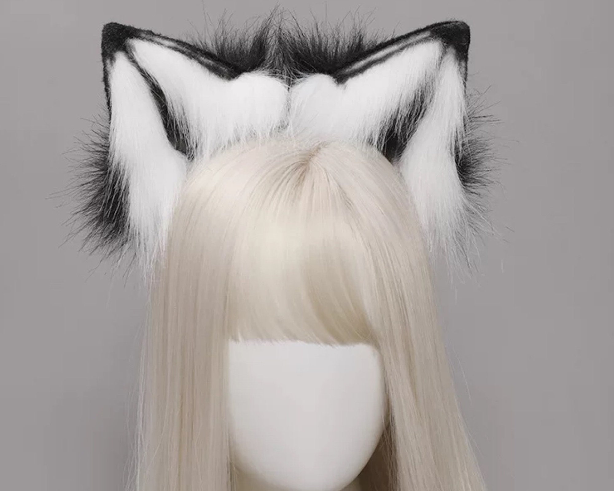 Black Dog Ears and Tail Setfurry Animal Earswolf Cosplay Etsy
