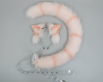 Cosplay Cat,Lolita Headband/Hair Band,Anime Cartoon Ears and Tail，Cute Kitten Tail and Ears Headband,Cat Ear and Tail,Neko Ears and Tail Set