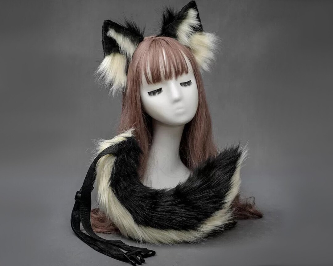 Dog Ears and Tail Setfurry Animal Earswolf Cosplay Etsy