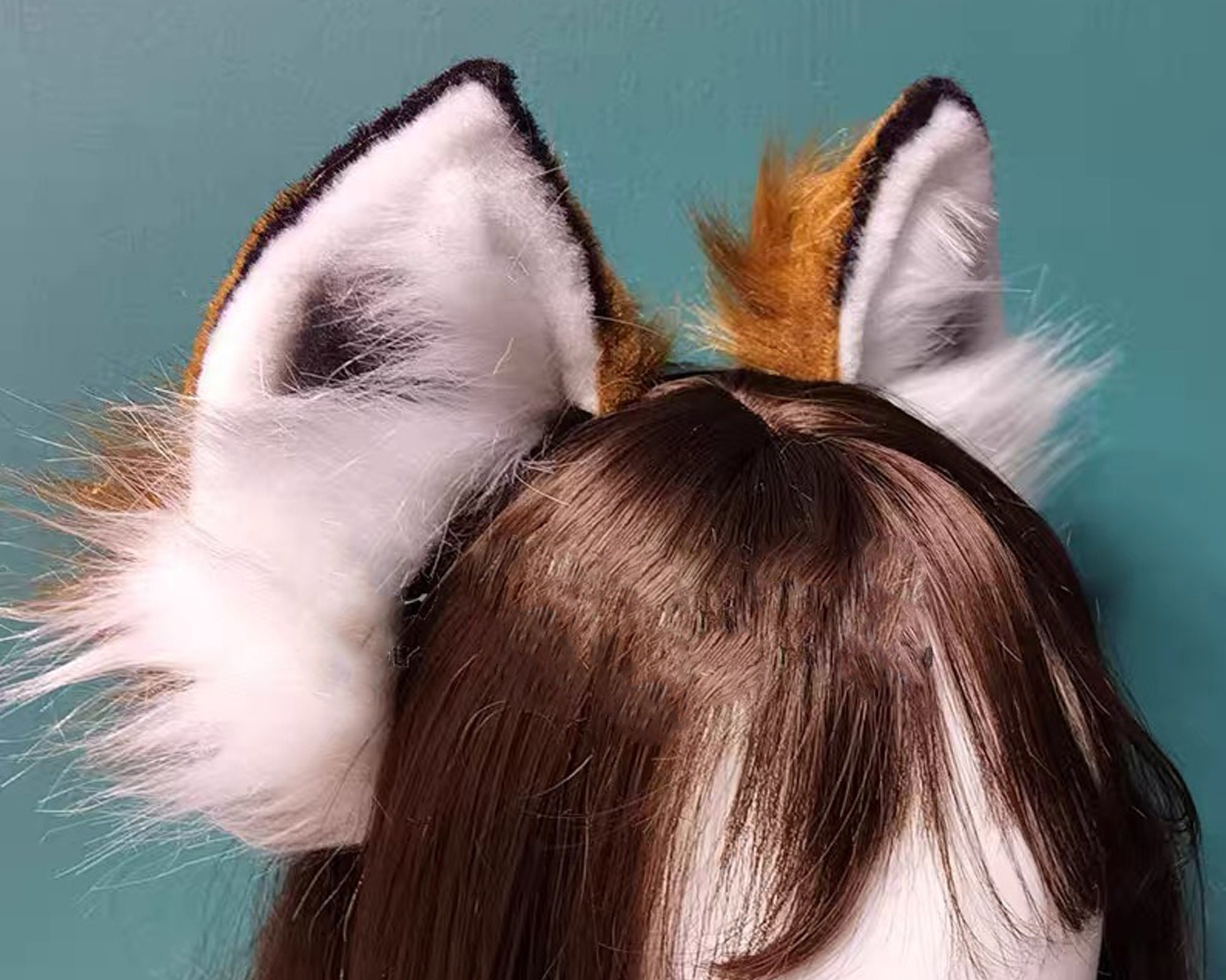 Katze/Fuchs Ohren-Haarspange – Cosplay-Kopfbedeckung Für Halloween & Partys, 10x10x8 Cm
