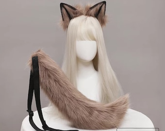 Realistic Wolf Ears and Tail Set - Etsy