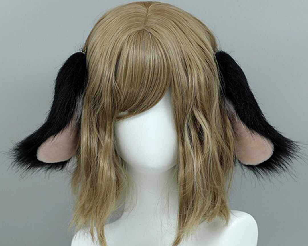 Black Dog Earsrealistic Animal Earsluxury Furry Earsfox Etsy