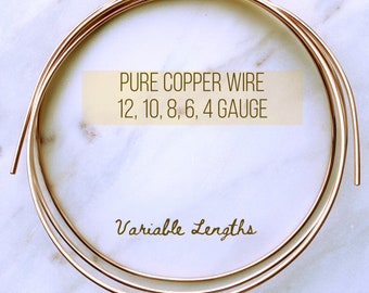Pure Copper Wire - 12, 6, 4 Gauge