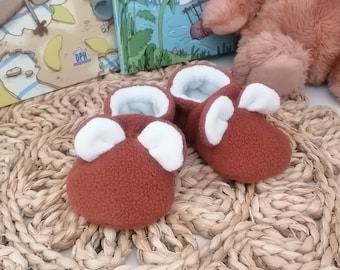 TEDDY BABY 0-2Y Soft Sole Baby Shoes PDF Sewing Pattern & Tutorial, Projector Layers, Baby slippers crib shoes baby booties sewing shower