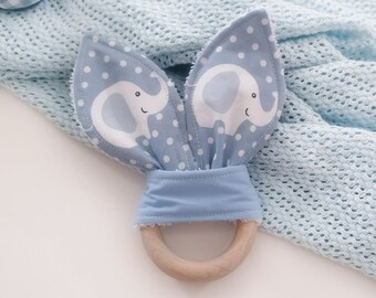 SOOTHING Baby Teether PDF Sewing Pattern & Tutorial projector Newborn Baby Kids Baby Shower Gift Accessories Sewing project bunny teether