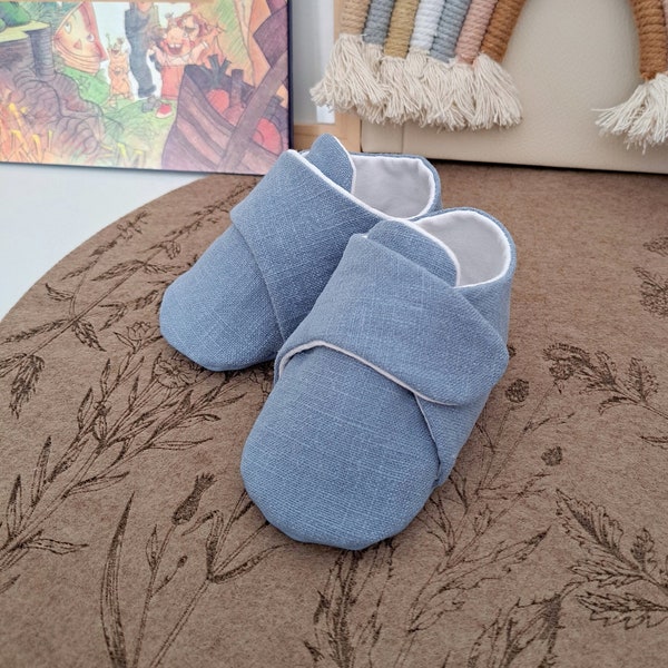 BUDDY Babyschuhe mit weicher Sohle PDF Schnittmuster & Anleitung, Projektor Schichten, Baby Hausschuhe Krippe Schuhe Baby Booties Nähen Dusche Geschenk