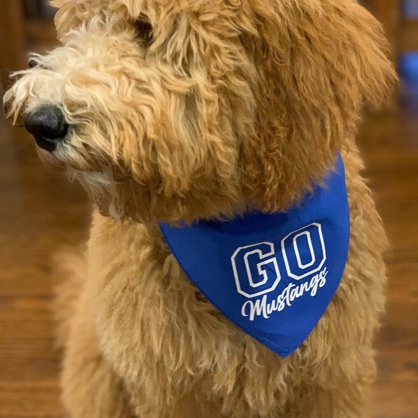 Go Mustangs Bandana (or any team name)