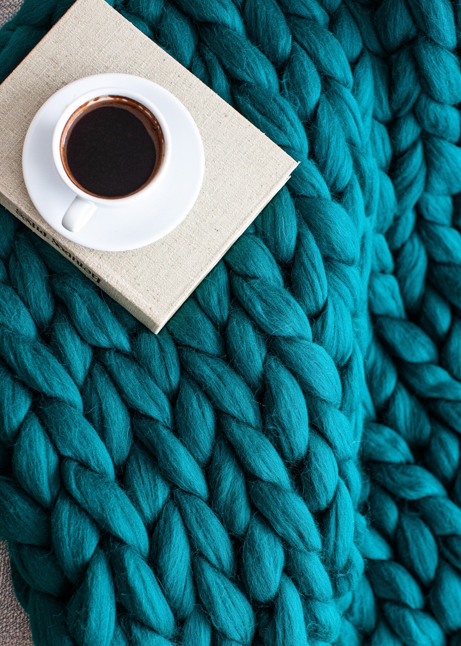 Chunky Merino Wool Blanket Emerald Green Color Super Bulky Etsy