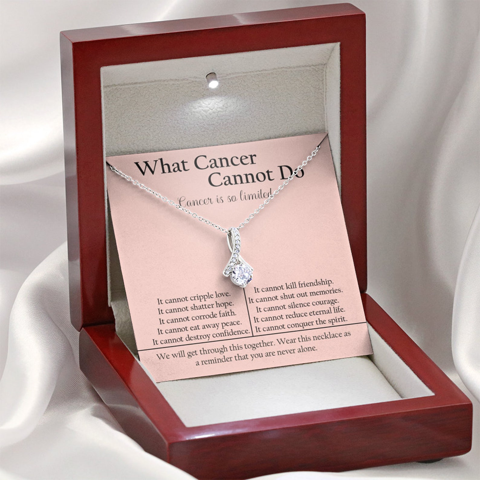 Thyreoid Krebs Geschenk Krebs Krebs Halskette Lung Cancer | Etsy