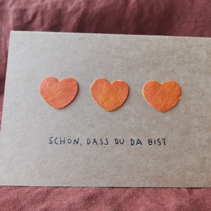 Von Herzen, Valentinstag-Karte, handgemacht, Liebe