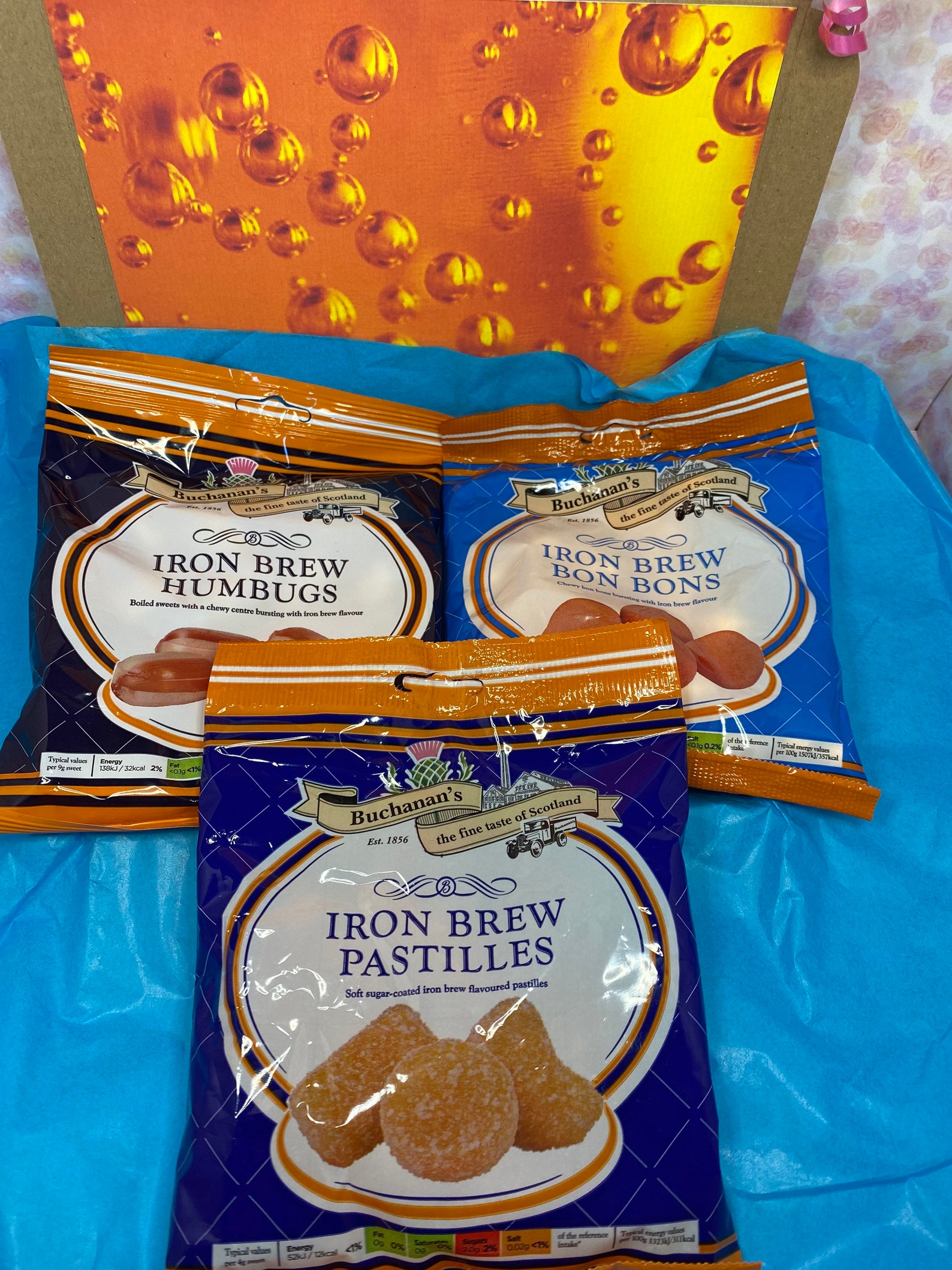 Irn Bru Scottish Gift Personalised Sweet Hamper Excellent Etsy