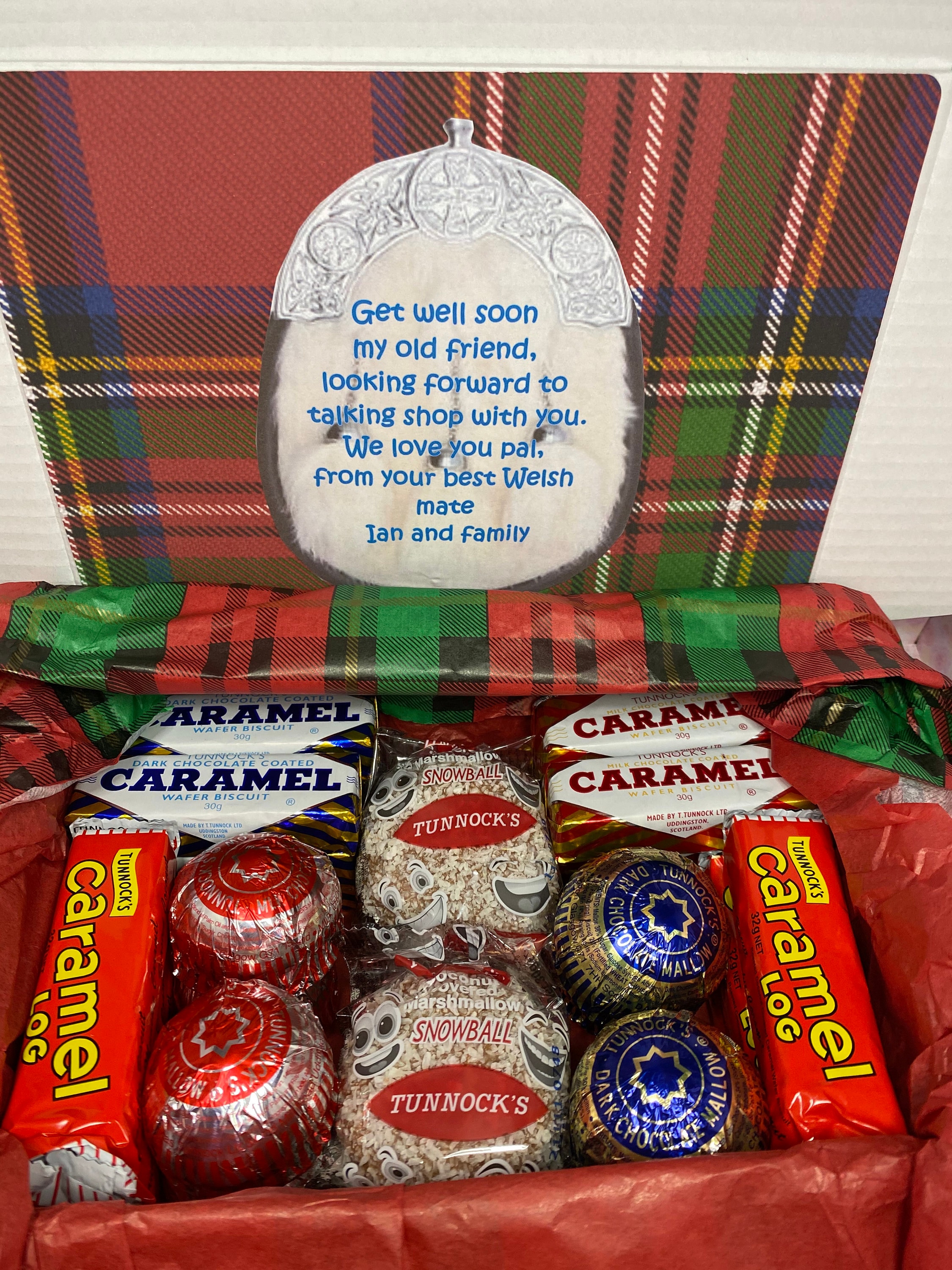 Tunnocks Scottish Tartan Gift Box Large30 Treats Perfect for Etsy