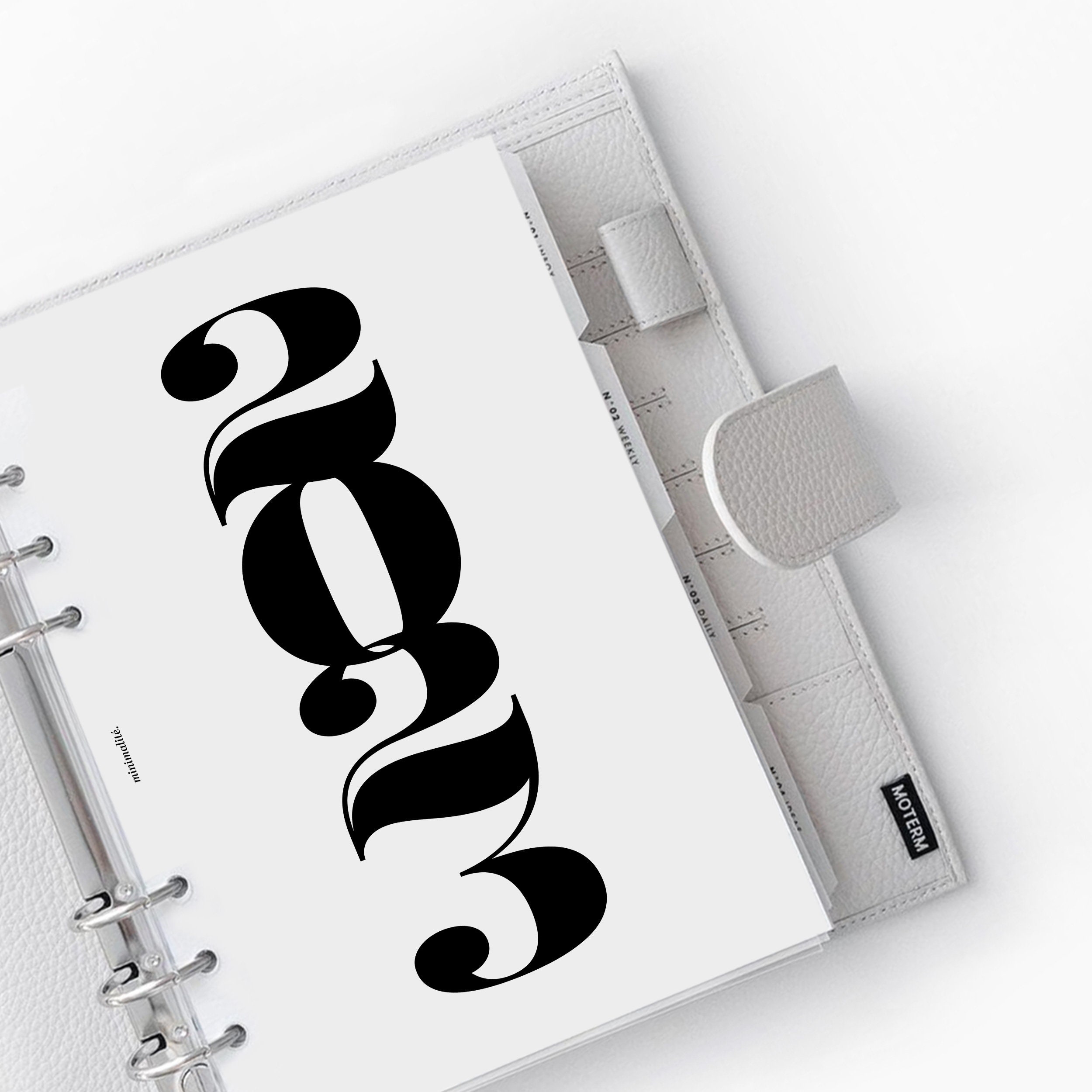 A5 PLANNER // 2023 Minimal Planner Dashboard Printable Insert // A5