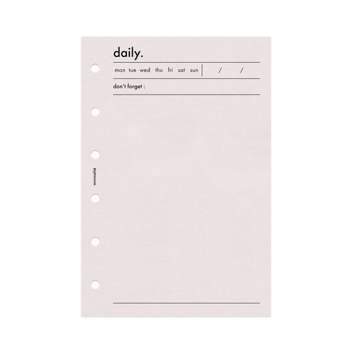 POCKET SIZE DAILY Planner Minimal Printable Insert Etsy Pocket size daily planner minimal printable insert etsy