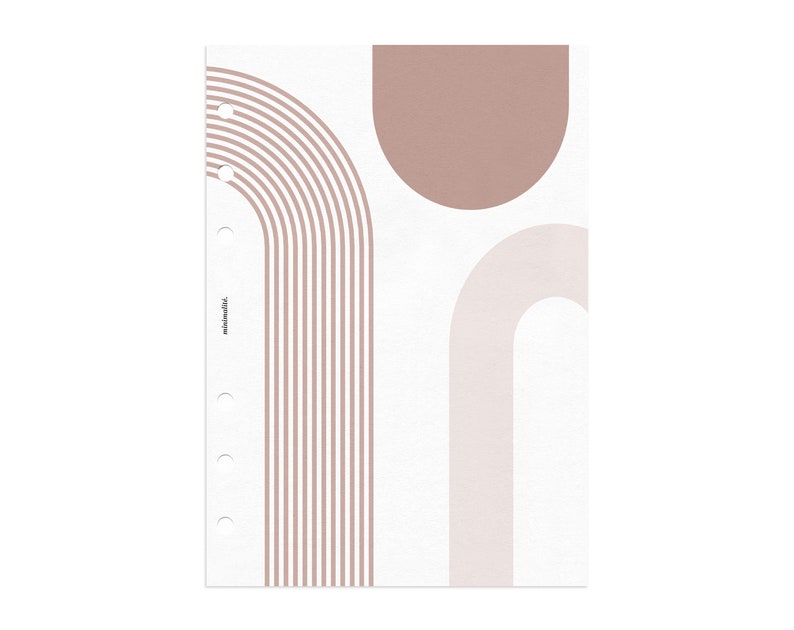 A5 PLANNER // MINIMAL Planner Dashboard Printable Insert // A5 Size