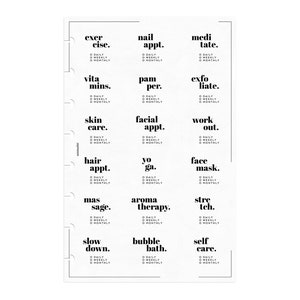 HALF LETTER PLANNER // Self Care Routine Planner Insert Printable // Half Letter Planner Insert // Minimal // Routine Schedule Printable